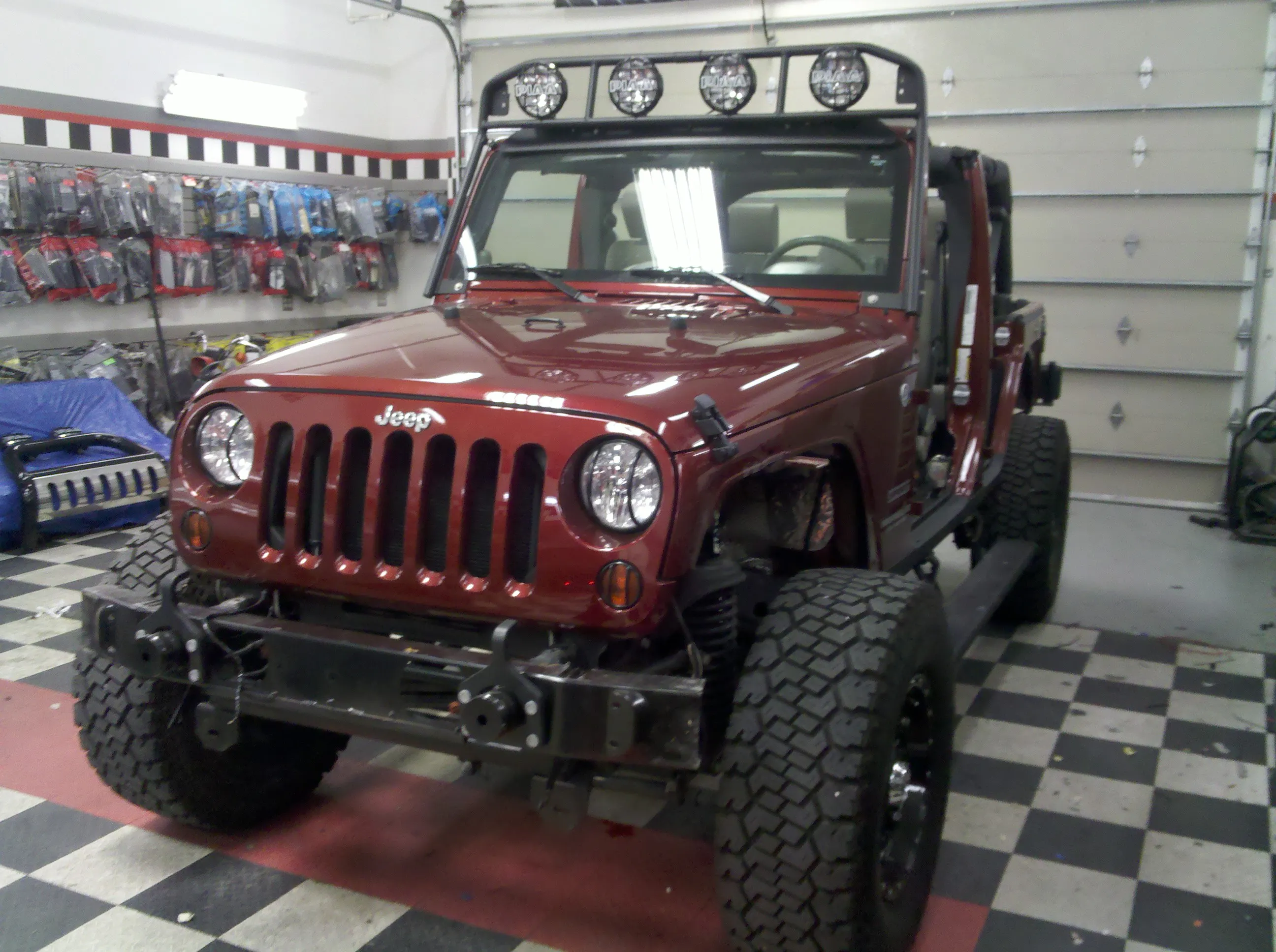 Red Jeep