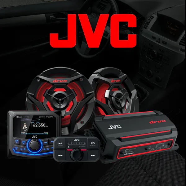 JVC car audio products and equipment