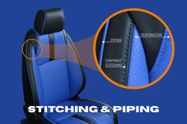 Katzkin stitching and piping options