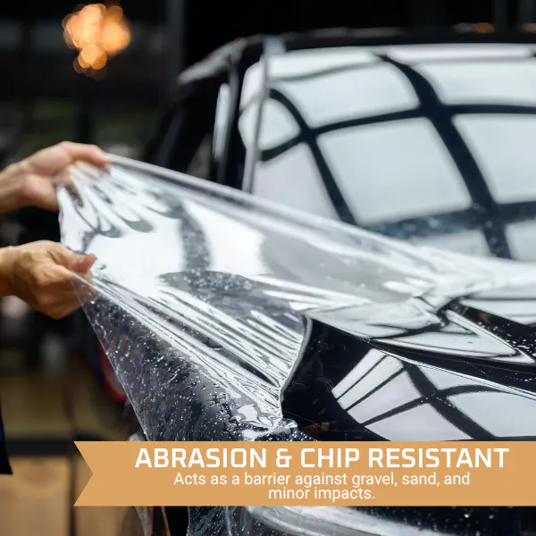 Abrasion resistant paint protection film