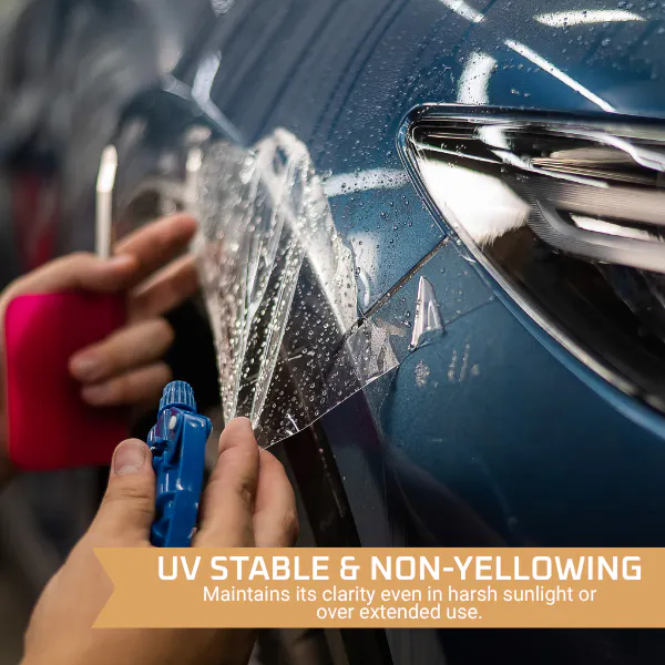 UV stable paint protection film