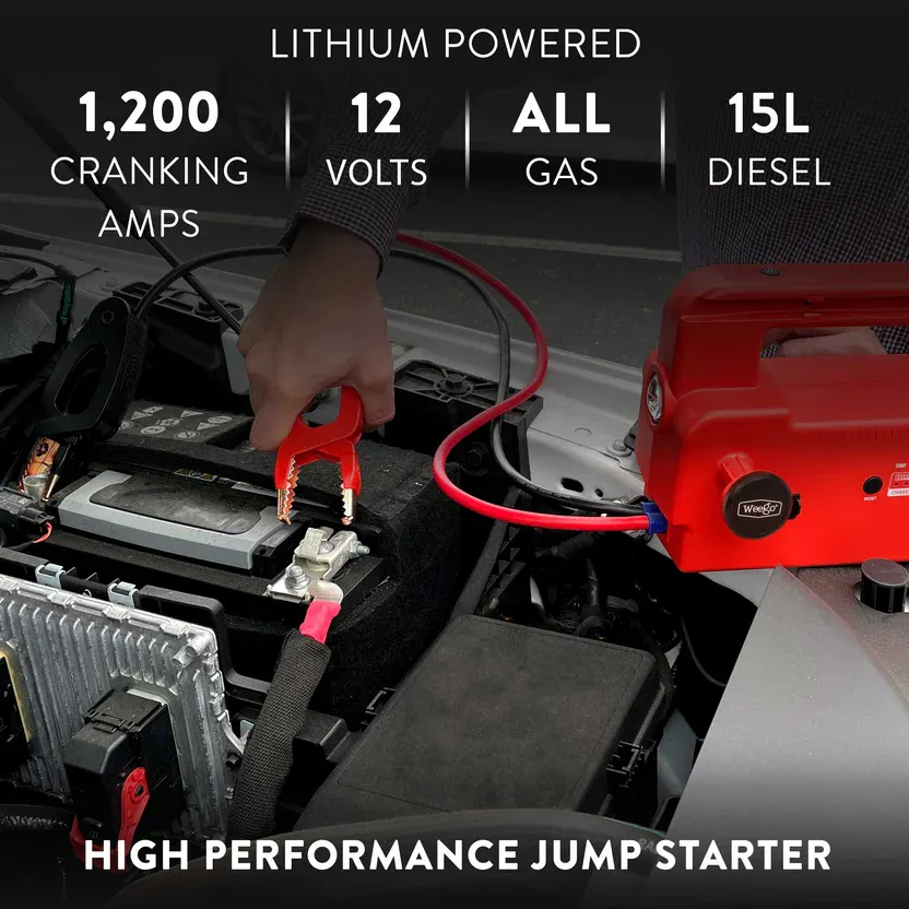 Weego 120 heavy-duty portable jump starter