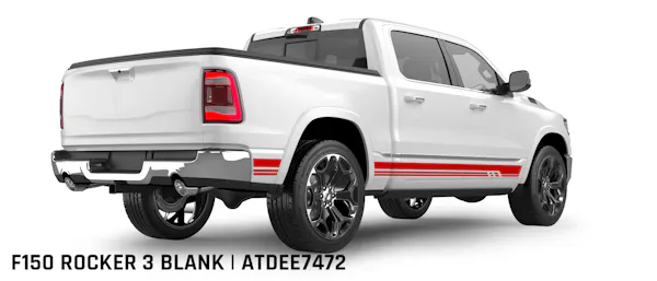 ATDEE7472 Ford F-150 Rocker 3 Blank RTA Graphics Kit | Pre-Cut Rocker ...