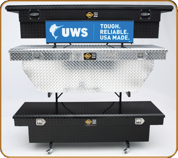 Different truck tool boxes with brandit