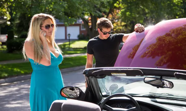 Car broken down needing repair