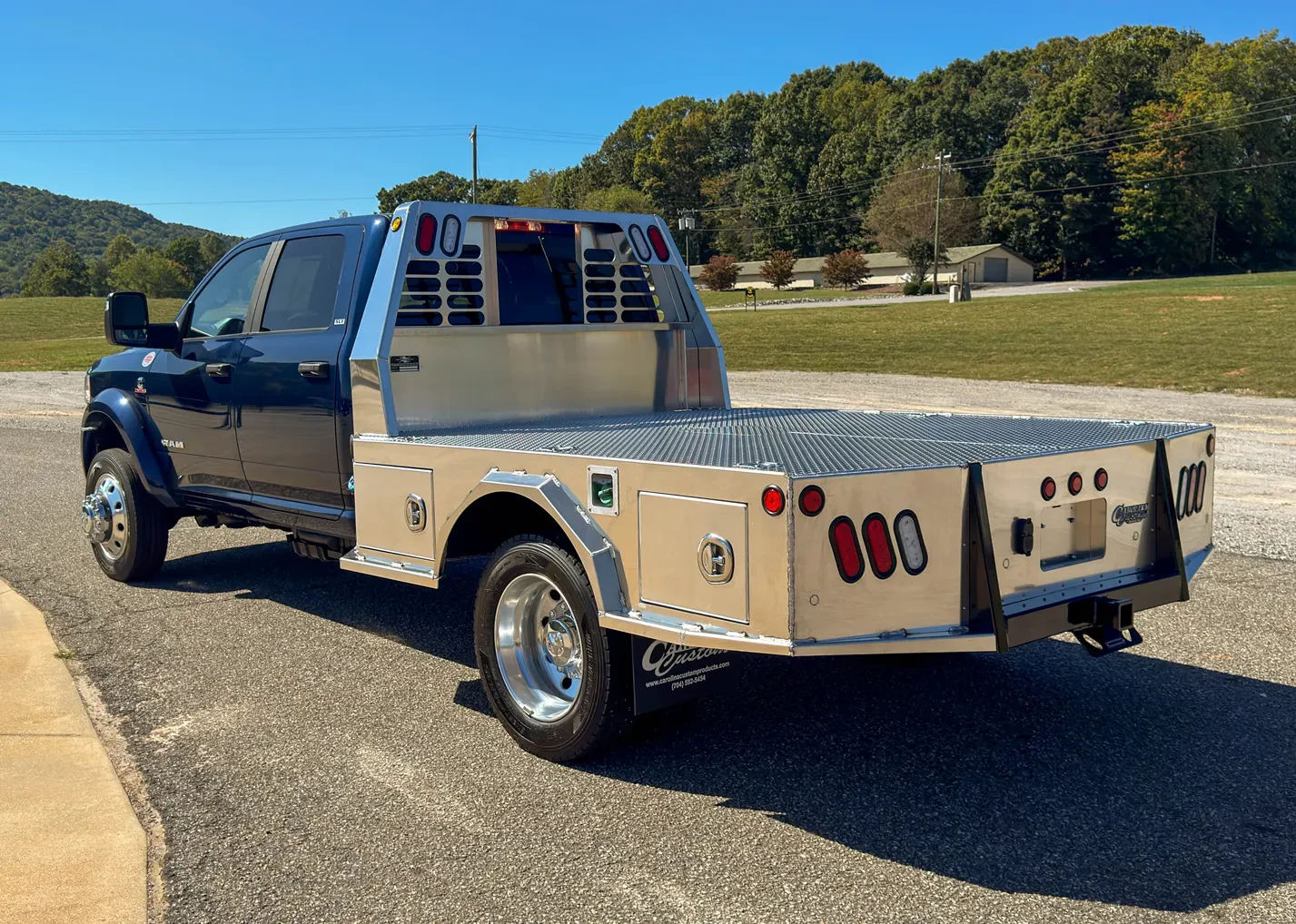Carolina Custom Products Aluminum Superior bed with built-in storage compartments