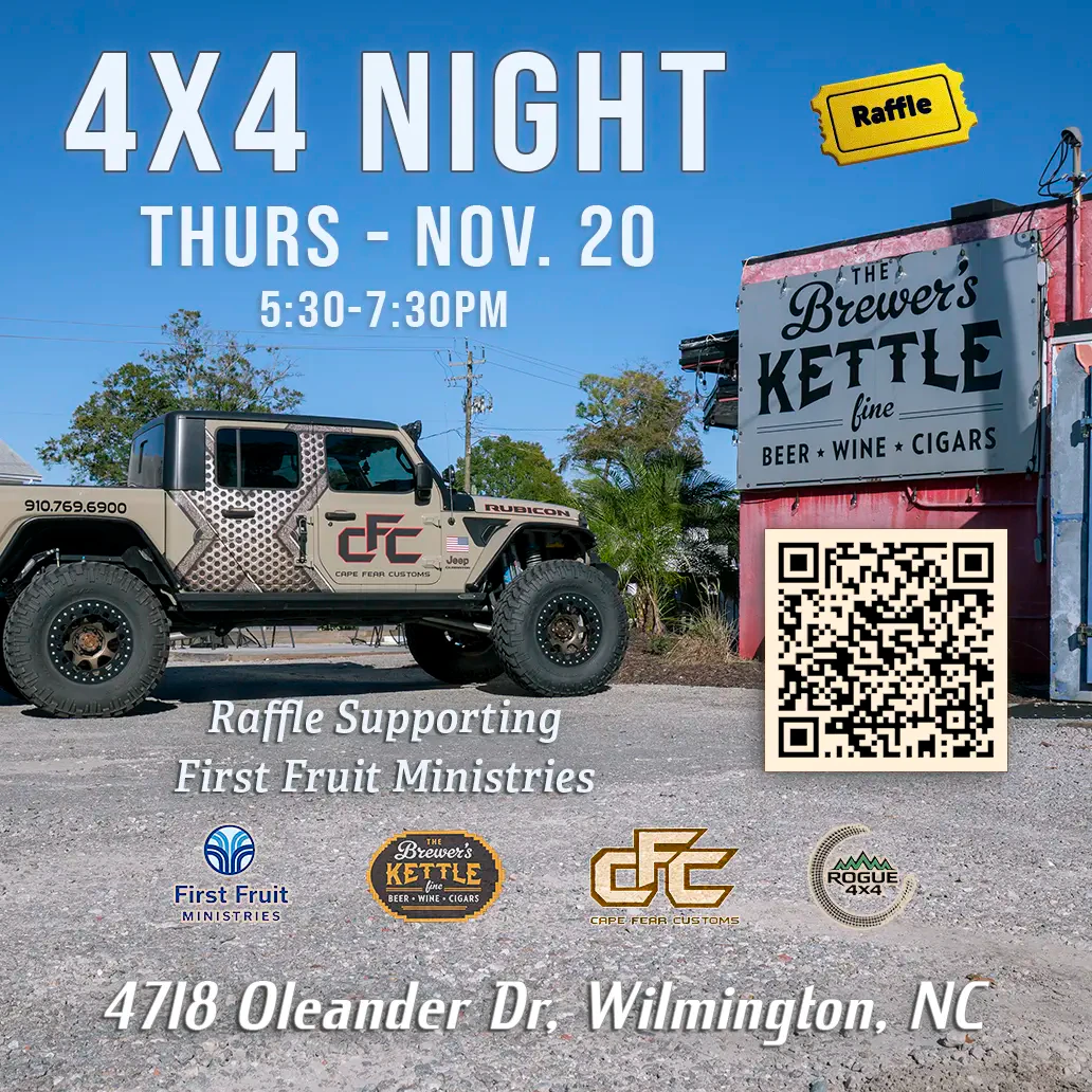 Brewer’s Kettle 4x4 Community Drive Event in Wilmington NC