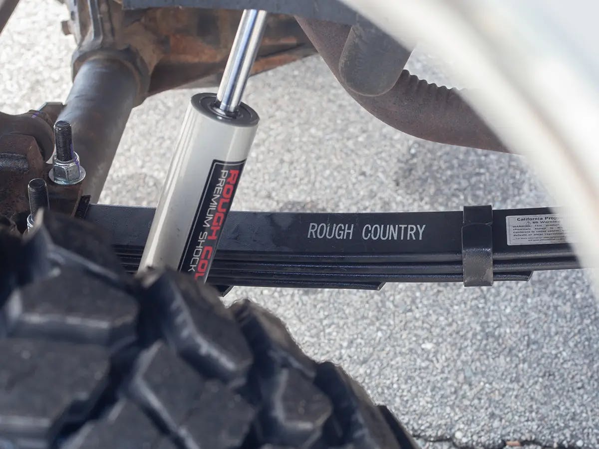 Truck shocks, suspension, and lift installed at Cape Fear Customs