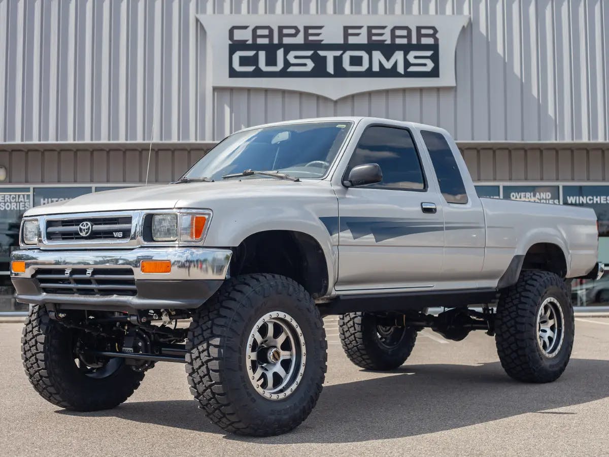 Lifted 4x4 truck outside Cape Fear Customs