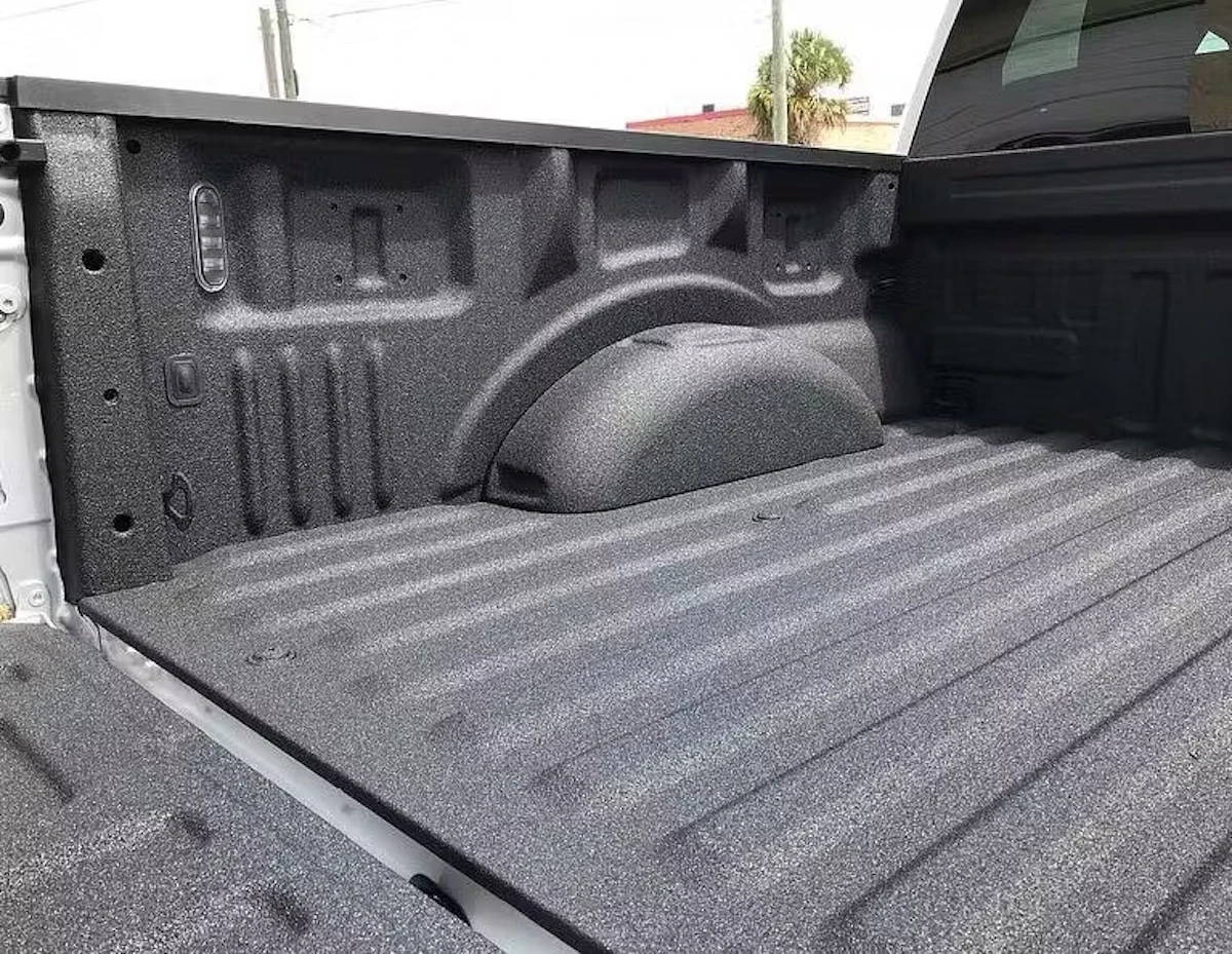 Spray-in Mil+Spec Liner truck bed coating service in Wilmington, North Carolina