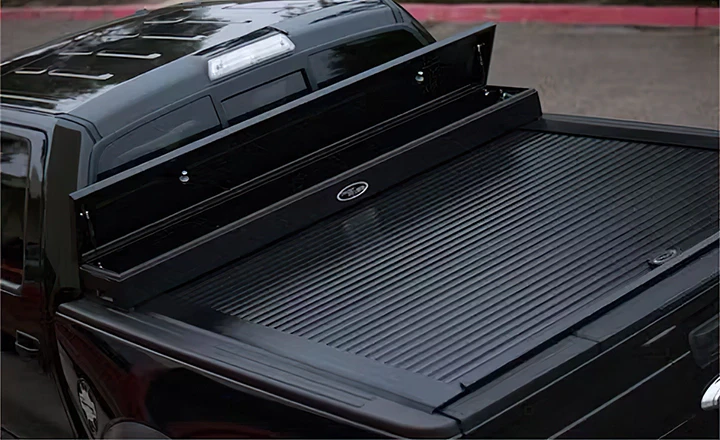 Truck outfitted with accessories installed at Cape Fear Customs