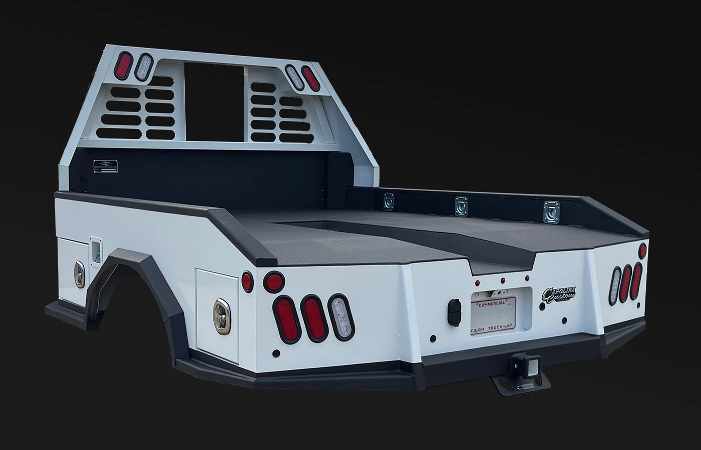 Hauler bed truck built for trailer support and towing setups