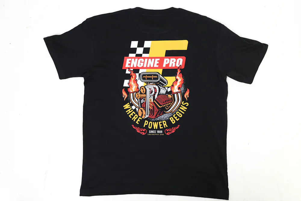 Engine Pro Where Power Begins Graphic Tee
