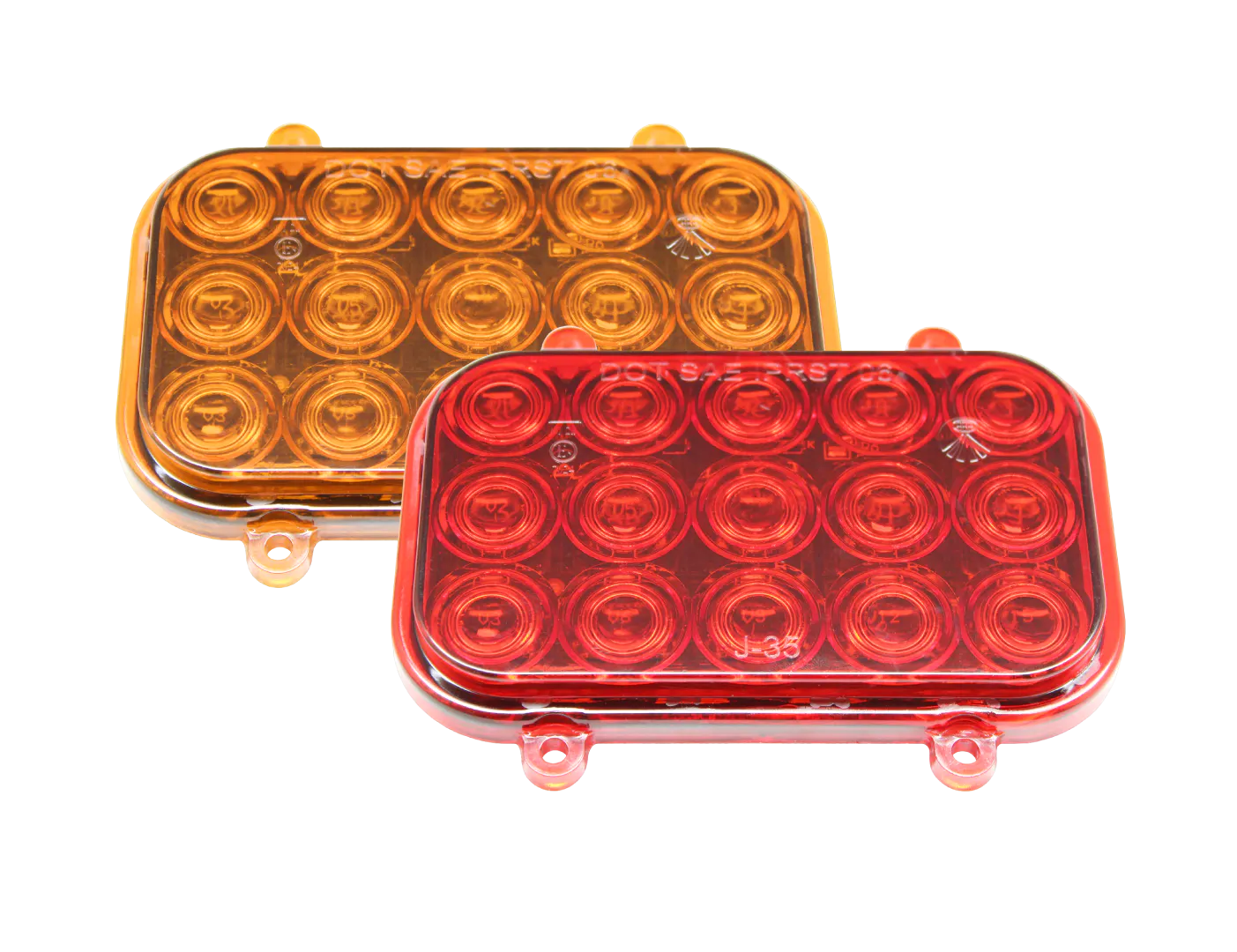 Jammy amber and red LED stop/turn/tail lamps