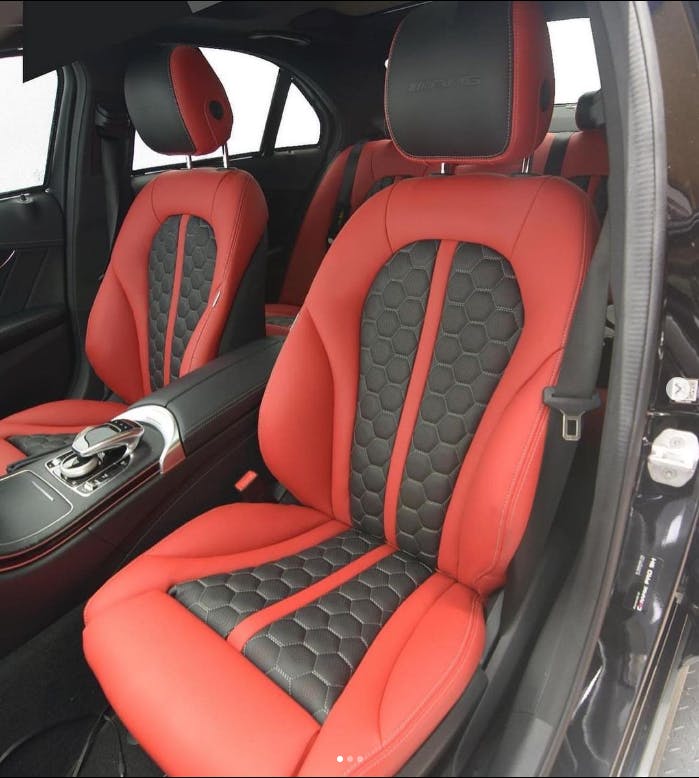 Custom Leather Seat Installation