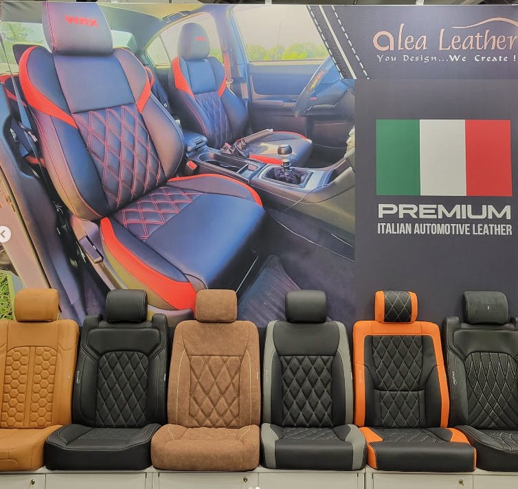 Custom Leather Seat Installation