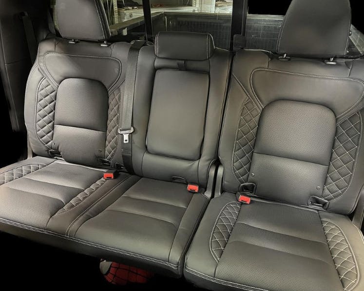 Custom Leather Seat Installation