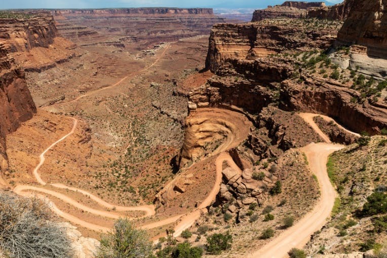 A picture containing ground, valley, nature, canyon Description automatically generated