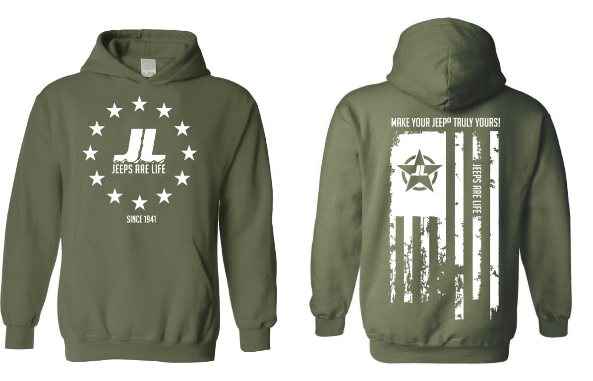 hoodie military green