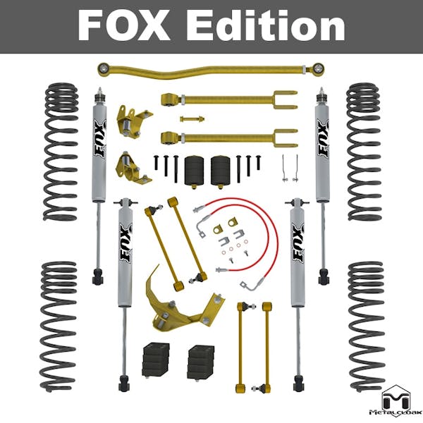 MetalCloak - 7120 -JK Wrangler True Dual-Rate Lift Kit, 2.5 inch/3.5