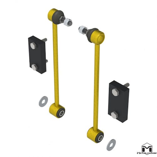METALCLOAK 7615 JL Wrangler Sway Bar Link Extension Kit, 12"