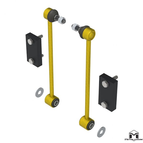 METALCLOAK 7615 JL Wrangler Sway Bar Link Extension Kit, 12"