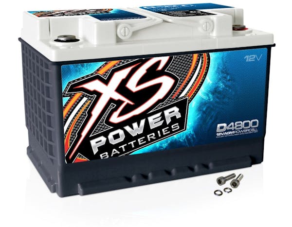 XS Power Batteries D4800 - XS Series 12V 3,300 Amp AGM High Output Battery  with M6 Terminal Bolt