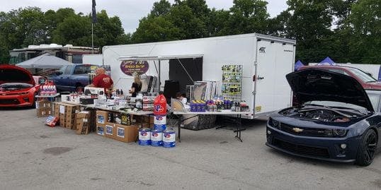 Car show setup