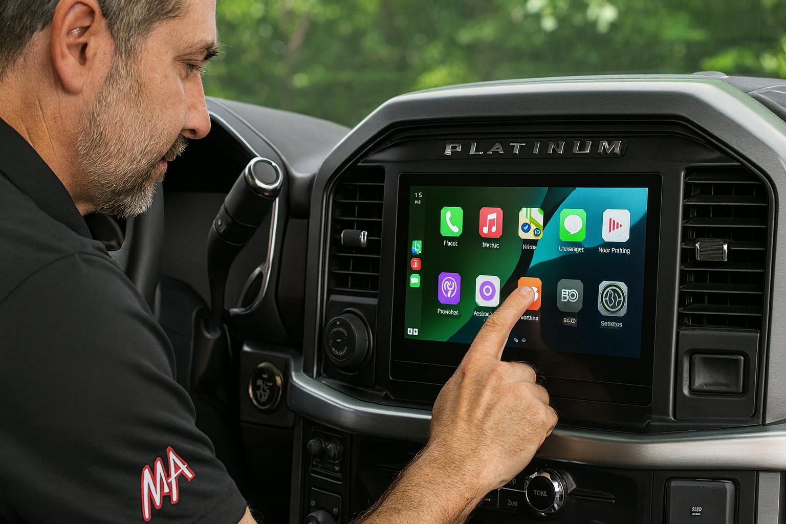 Apple CarPlay touchscreen upgrade installed at MCOR Automotive