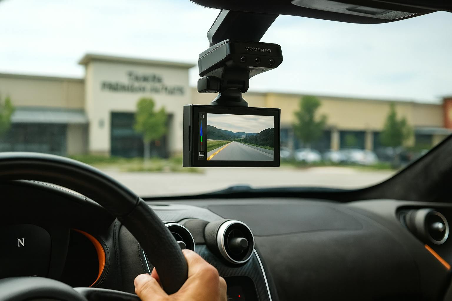Premium dash camera mounted cleanly on windshield at MCOR Automotive