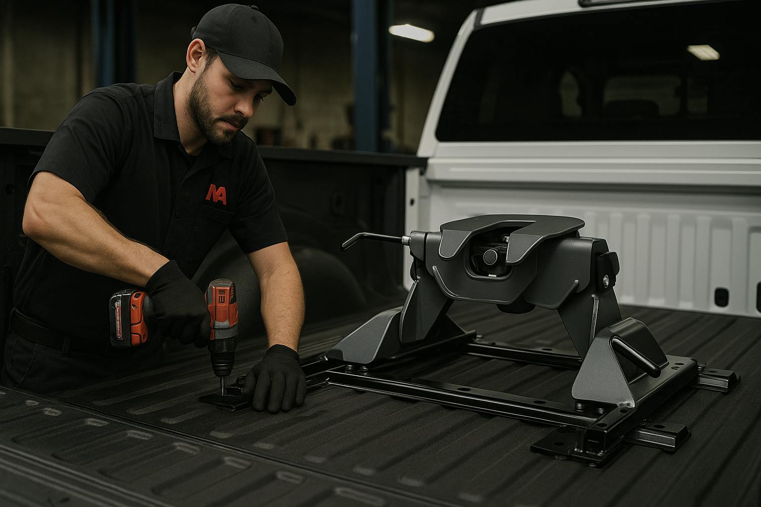 5th wheel hitch installation example 3