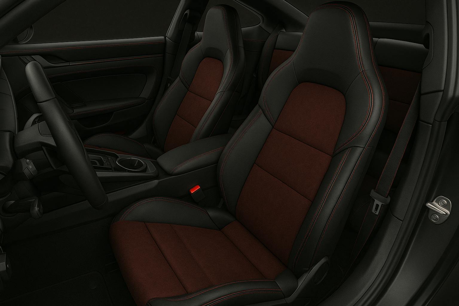 Custom leather interior conversion on Porsche at MCOR Automotive