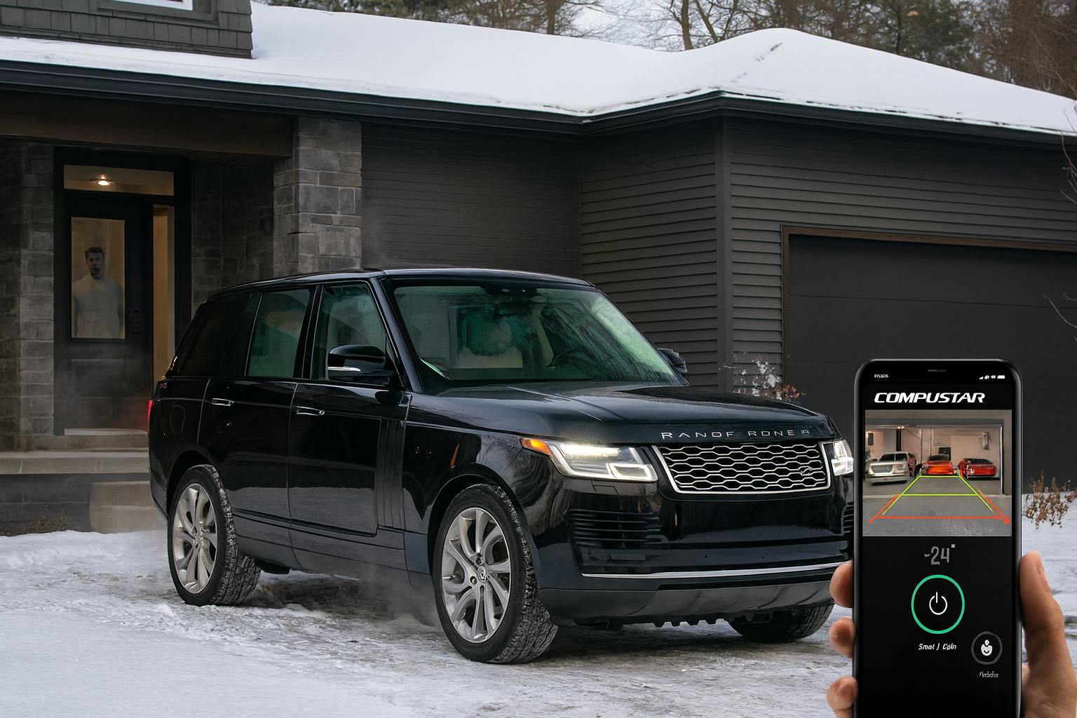 Range Rover remote start and security system installed at MCOR Automotive