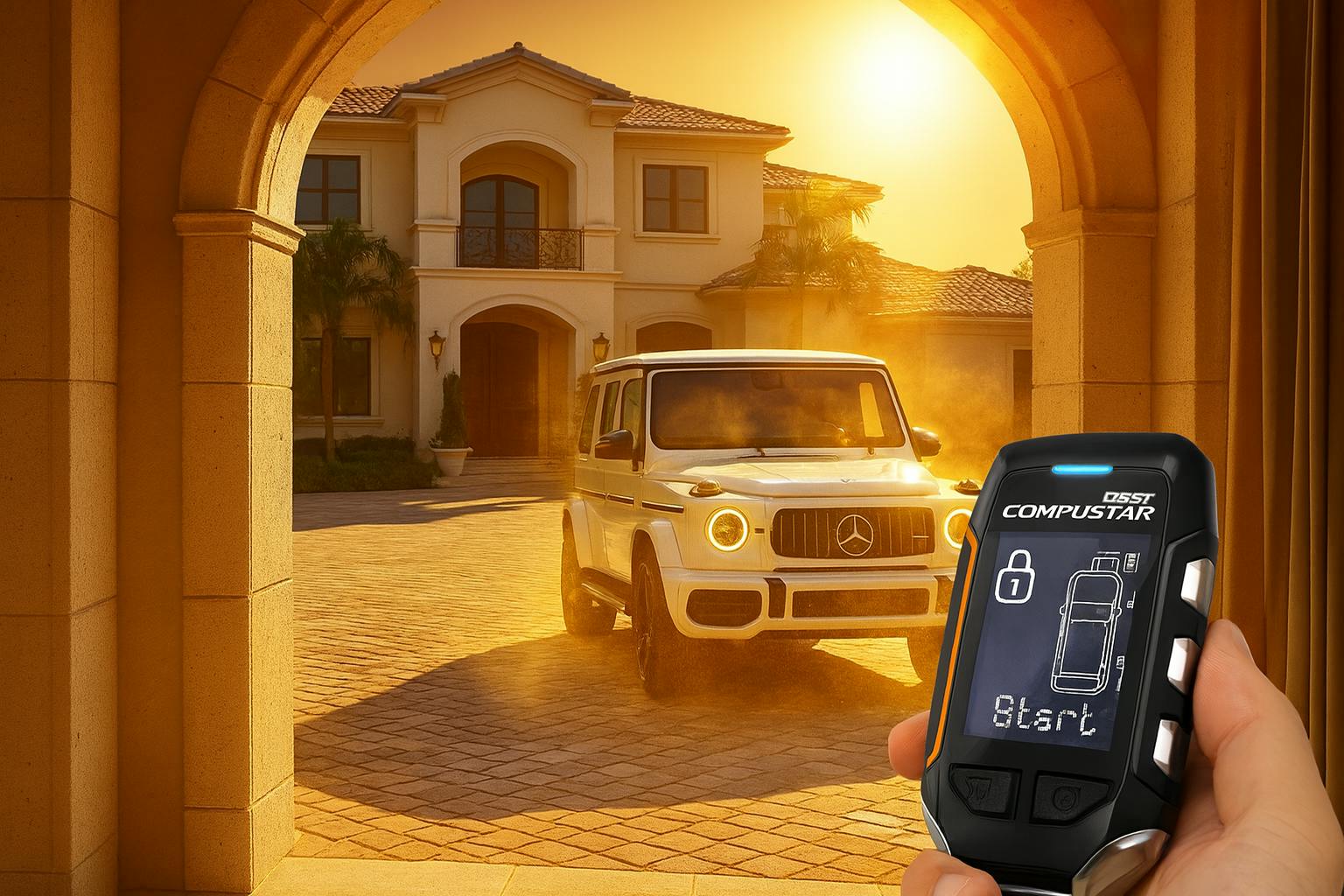 Mercedes G-Wagon with upgraded remote start system