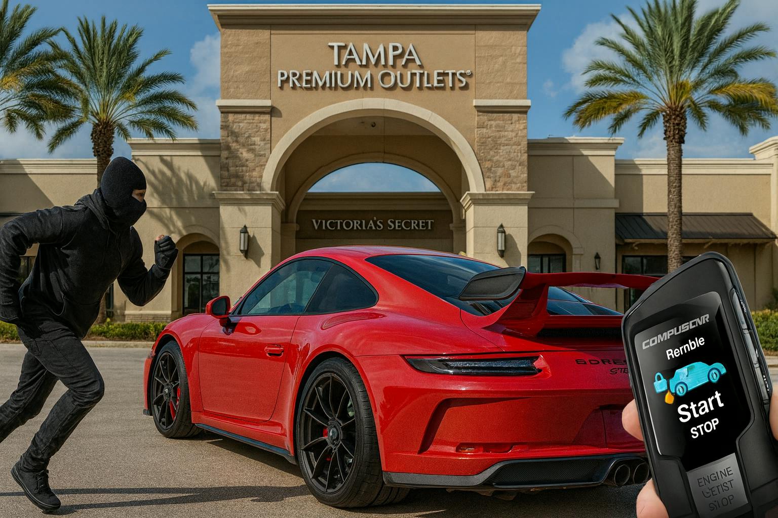 Porsche vehicle security and alarm upgrade