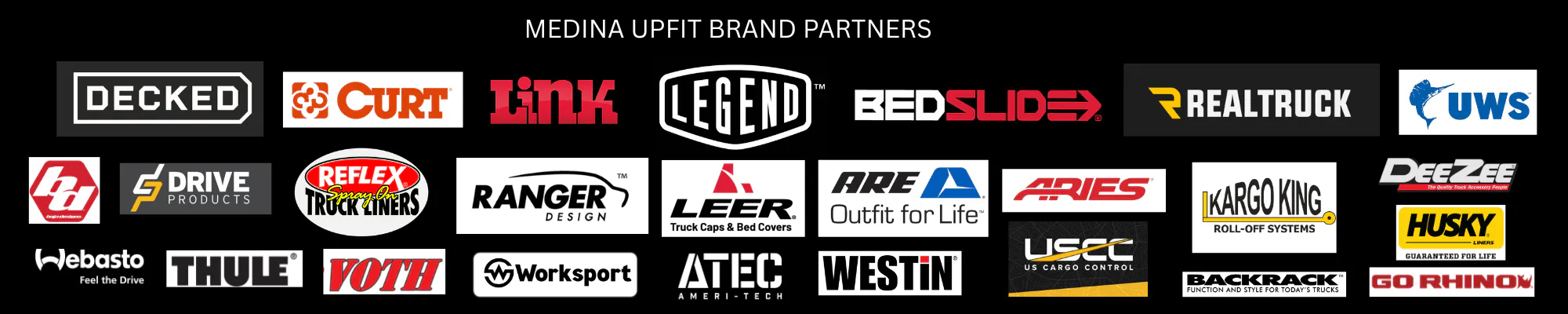 Truck Accessory brands Medina Upfit