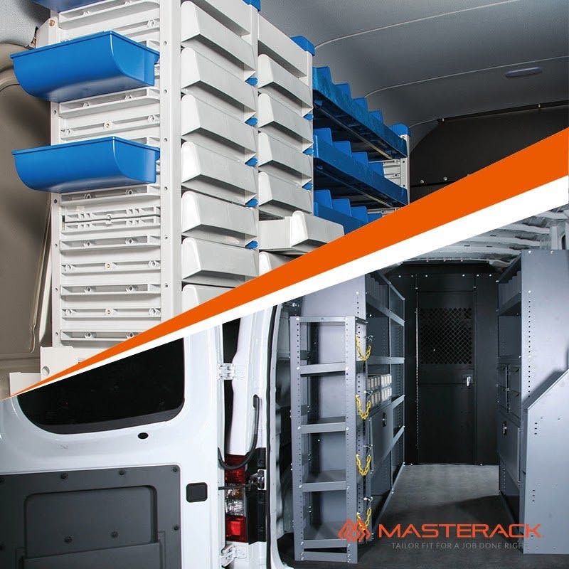 Masterack Shelving for work vans by Medina Upfit