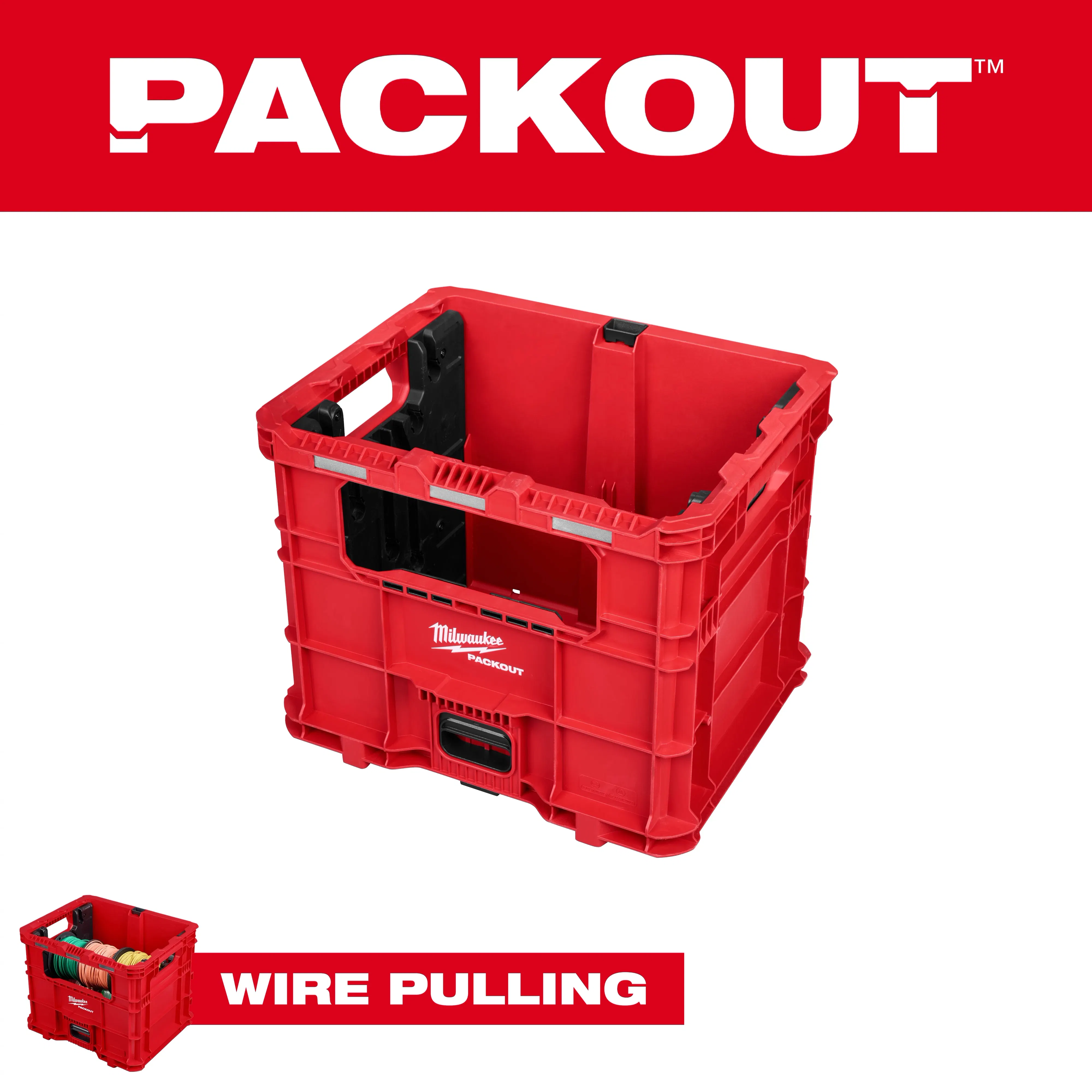 PACKOUT™ Wire Pulling XL Crate