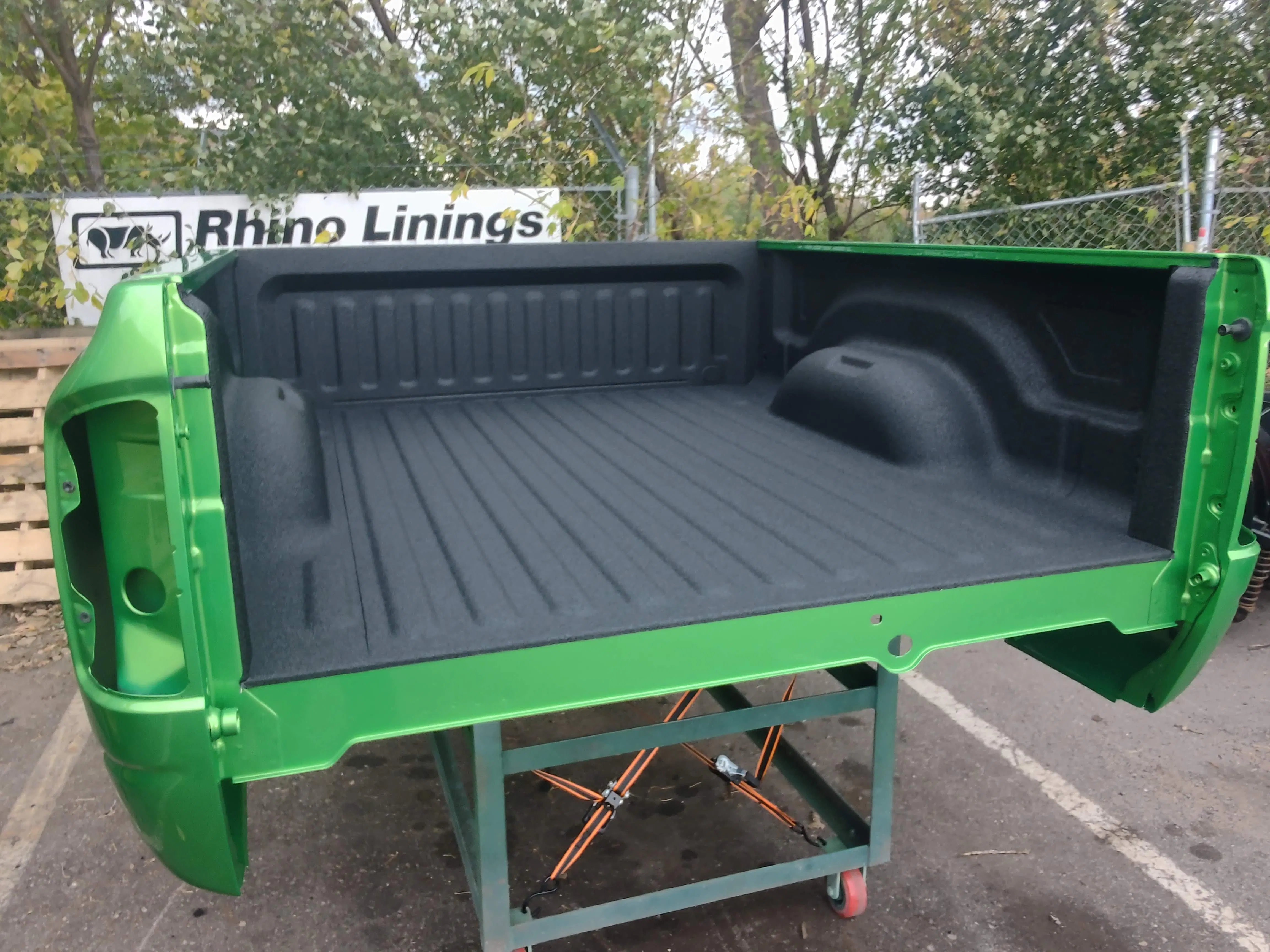 Spray-in liner finish