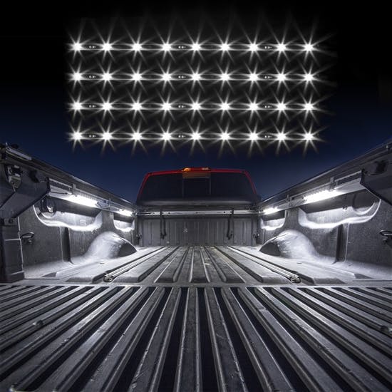 White 4pcs Single Color LED Truck Bed Tool Box Light Kit from XKGLOW Auto OFF