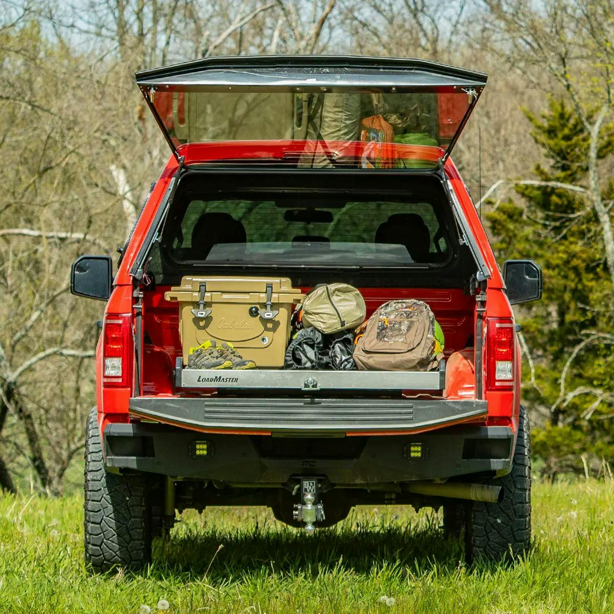 Placeholder image of a Ranch fiberglass tonneau cover on a pickup