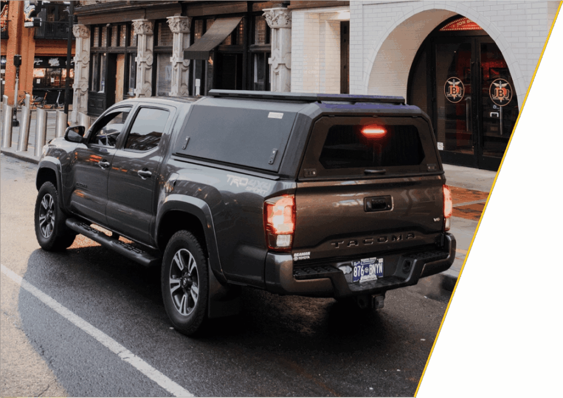 Truck with ArmourCap - left view