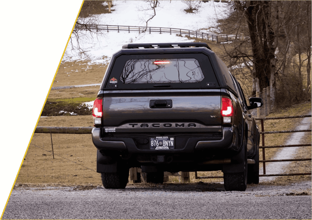Truck with ArmourCap - rear view