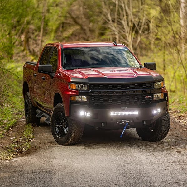 ArmourCaps stainless steel cap on a Chevy Silverado 1500