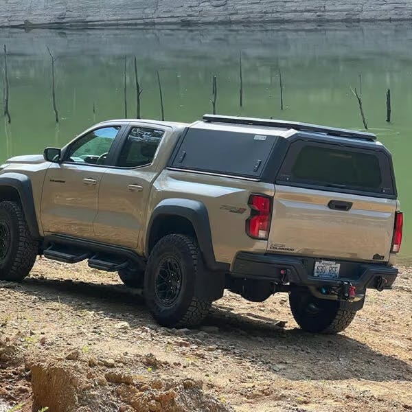 ArmourCaps stainless steel cap on a Chevy Colorado