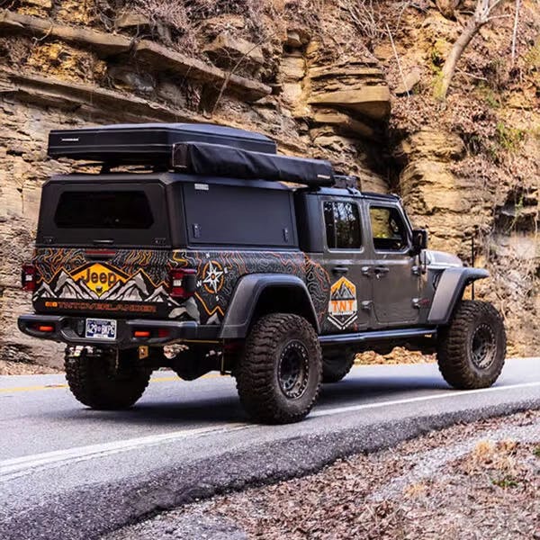 ArmourCaps stainless steel cap on a Jeep Gladiator