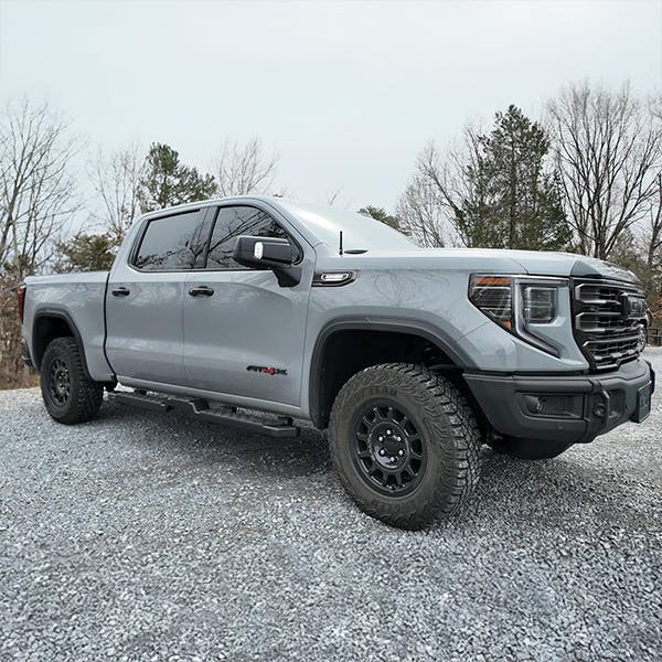 ArmourCaps stainless steel cap on a GMC Sierra 1500