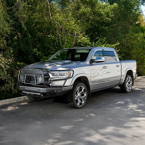 ArmourCaps stainless steel cap on a RAM 1500