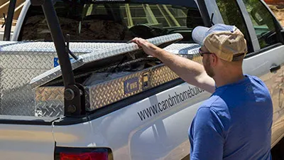 Side mount truck tool boxes
